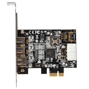 Combo 2x 1394b and 1x 1394a Firewire Ports PCIE Controller Card