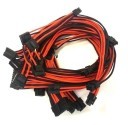 XFX Pro Series Single Sleeved Power Supply Modular Cables Set (Black/Orange)