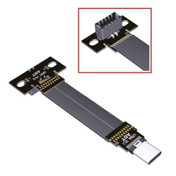 USB 3.2 Gen 2x2 20G Type C Male to Type E Female Data Adapter Cable