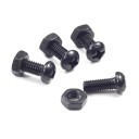 Black Fan Screws Set M4 x 10mm (4 Pack)