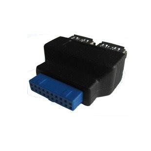 Motherboard 19-Pin to USB3.0 x 2 Connectors