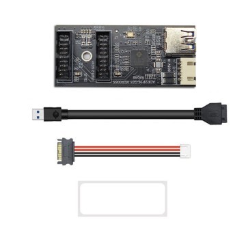 USB 3.2 Front Panel Internal Connector Type E 90 Degree Angled Adapter -  MODDIY