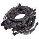 Single Sleeved Modular Cable Set Black Silver for EVGA G2