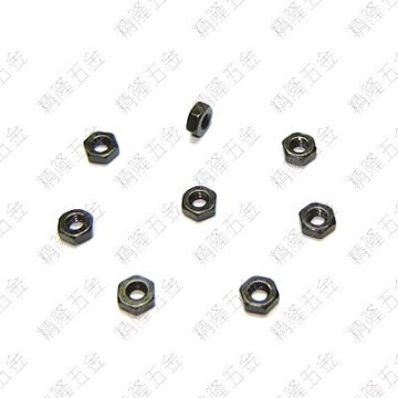 M2 Hex Lock Nut - Black Carbon Steel