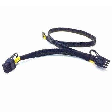 Mini 10 Pin to Dual 8 GPU PCIE Power Cable 50cm for HP Server DL380 Gen10