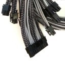 EVGA SuperNova 1000 P2 Premium Single Sleeved Modular Cables Set (Black/Silver)