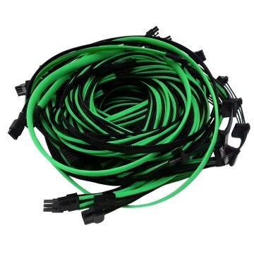 Premium Single Sleeved Modular Cables Set Double Length for Corsair