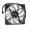 120mm Semi Transparent Black PWM Fan with 4 Blue LED 