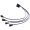 Corsair Style 4 Pin Molex to 4 x 3 Pin Fan Extension Ribbon Cable