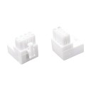 GPU VGA PCIe 8 Pin 6 Pin 90 Degree Up Down Angle Power Adapter White