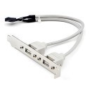 Dual USB Connector for PCI Slot 10 Pin Connection
