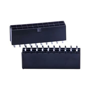 20 Pin PSU Modular Male Header Connector Straight Black