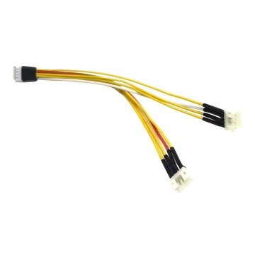 5 Pin VGA PWM Mini PH Connector to Dual PH Mini 4 Pin Fan Cable Splitter
