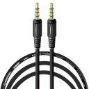 Choseal Premium 3.5mm Audio 4 Pole 3 Ring Male to Male Cable 100cm