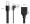 Ultra Soft USB 2.0 Type C to A MF Silicone Ribbon Cable Down Angle
