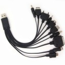 10 in 1 Universal USB Charging Extension Cable for Cell Phone Tablet PC MP3 Camera