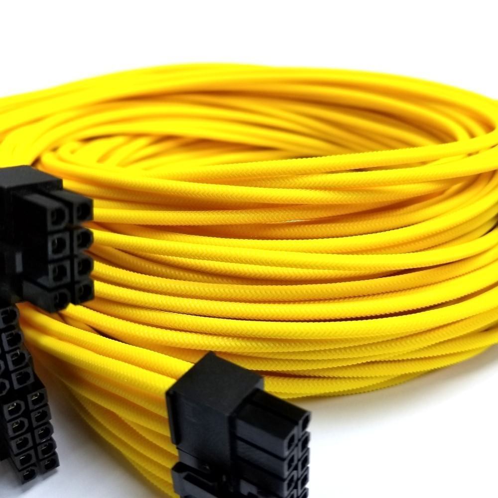 Premium Corsair PSU Individually Sleeved Modular Cable Set (Yellow