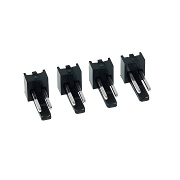 2 Pin Male Fan Connector Black