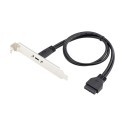 USB 3.1 Internal 20 Pin to USB Type C Port for PCI Slot 50cm