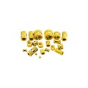 M1x0.25 H65 Brass Circular Knurl Nut