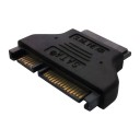Slimline SATA to SATA Adapter with Power Female to Male