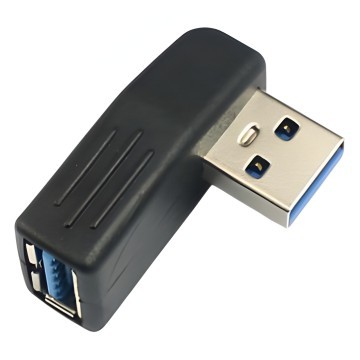 USB 3.0 Female to Male Right Angled Adapter Connector