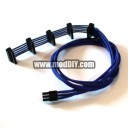 OCZ Single Braid Modular Power Supply 5 x SATA Integrated Cable (Blue)