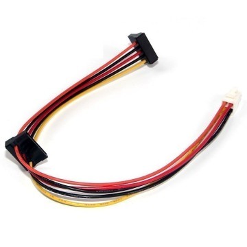 IBM Lenovo PSU 4-Pin to 2 x SATA Power Cable (20+14cm)