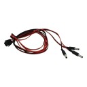 PCIE 6 Pin to 3 Gridseed Power 2.1mm DC Barrel Plug