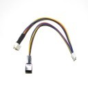 Mini 4-Pin GPU (Female) to Mini 4-Pin GPU (Male) / 4-Pin Fan (Male) Cable Splitter