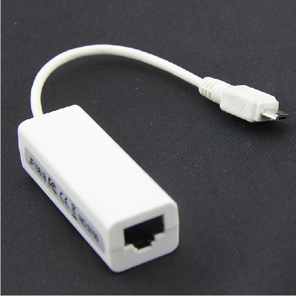 5 Pin Micro USB to RJ45 Network Cable Adapter MODDIY
