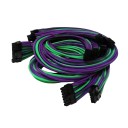 Corsair AX760 Series Single Sleeved Modular Cable Set Purple UV Green