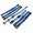 Silverstone Single Sleeved Modular Cables Set (Blue/UV-Blue/White)