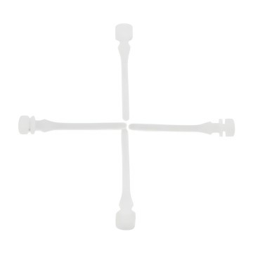 Anti Vibration Rubber White Fan Screws 4 Pack