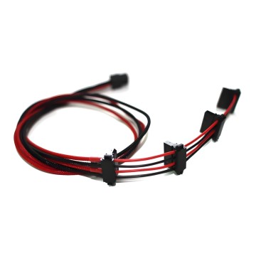 Premium Single Braid Power Supply Modular Cable (4 x MolexIDE)