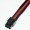 Premium Single Braid Sleeved PCI-E 6-Pin Extension Cable (Black/Red)