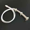 Seasonic Snow Silent 6-Pin to 3 x SATA Single Sleeved Cable (All White)