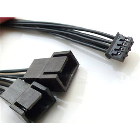 Mini 4 Pin GPU to 2 x 4 Pin PWM Fan Adapter MODDIY