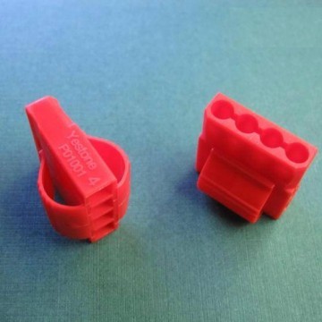 Standard 4-Pin Female Connector (UV Red Handle) with Pins