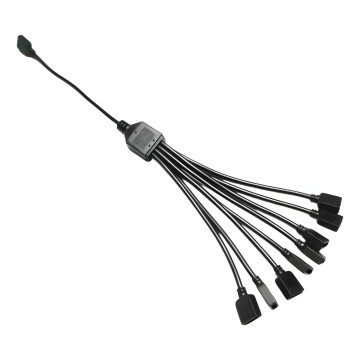 Computer Lighting 5V 3 Pin RGB Splitter Cable 1 to 8 Way Split 30cm