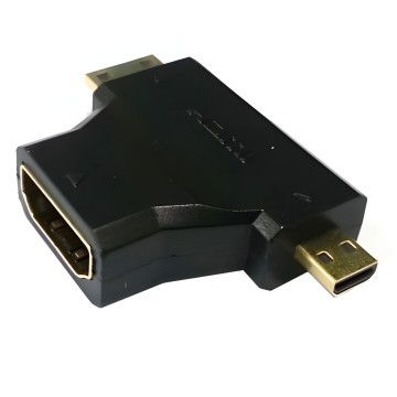 HDMI to MiniMicro HDMI T Adaptor
