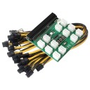 HP 1200W 750W PSU 12x 6 Pin GPU Breakout Board Package Kit